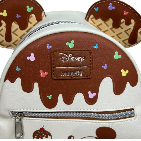 NWT Hot Topic Loungefly Disney Mickey Mouse Ice Cream Mini Backpack - Picture 2 of 7